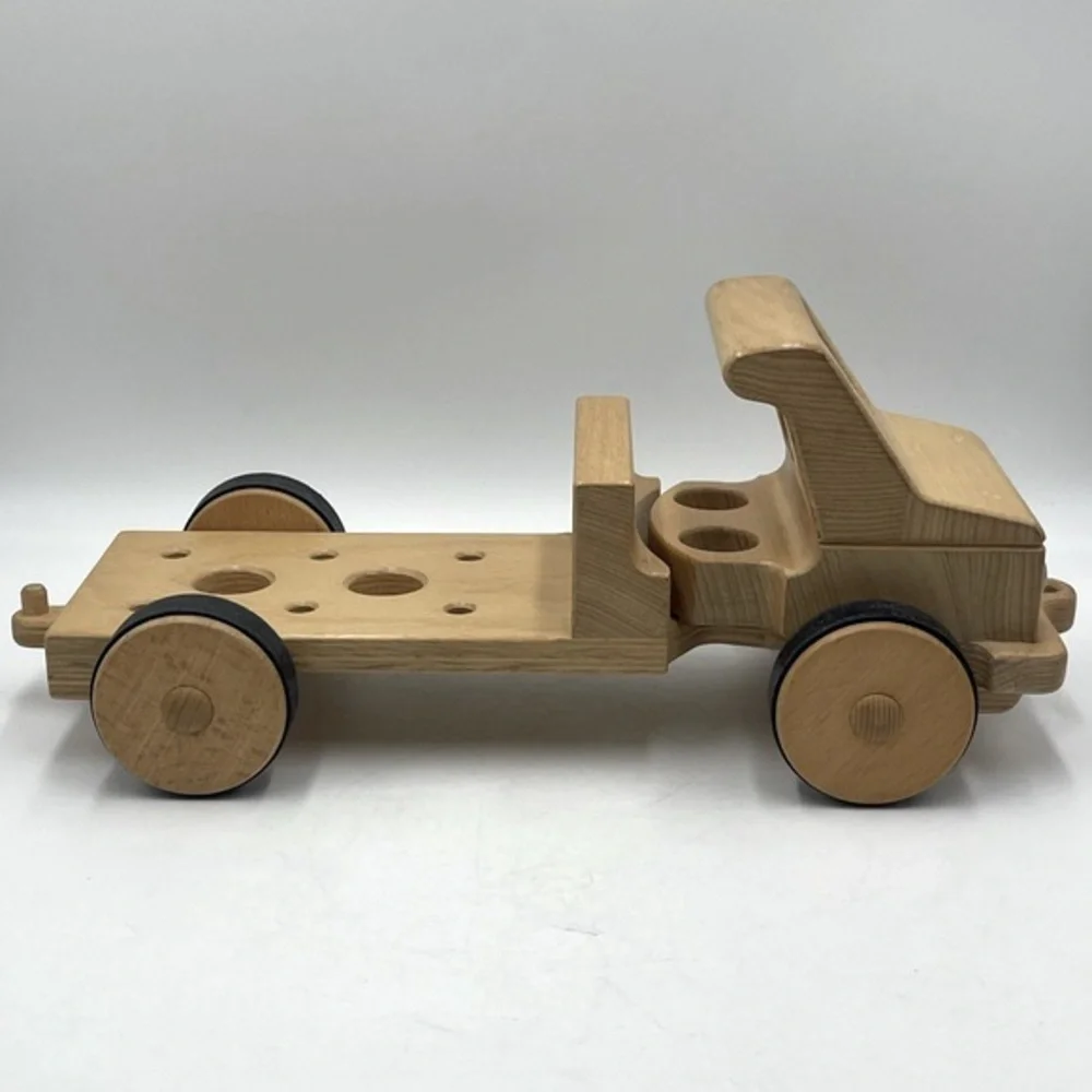 NIC “Creamobil” Beechwood Wooden Truck Base Model-Long: Manufactured in Germany